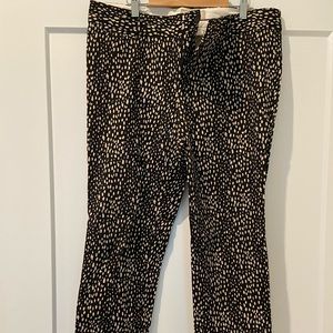 Polka dot/ animal print cropped pants